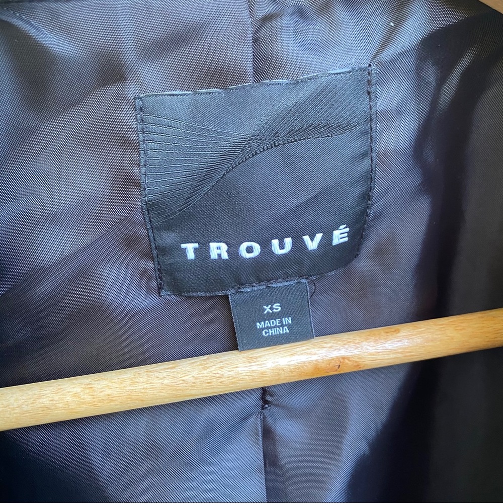 NWOT TROUVE Mixed Media Miltary Coat - Picture 13 of 16